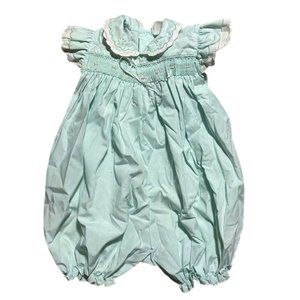 Petit Ami Smocked Romper Short Set Outfit SIZE 18 months VINTAGE